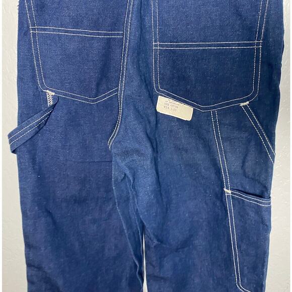 Rare Vintage NWT Dillo Women's Carpenter Blue Denim Jean Bib Overalls 90s Y2K 24 - Picture 12 of 16